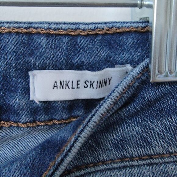 JUSTIN TIMBERLAKE WILLIAM RAST Womens Fringe Hem Skinny Jeans Size 25 - Picture 5 of 9